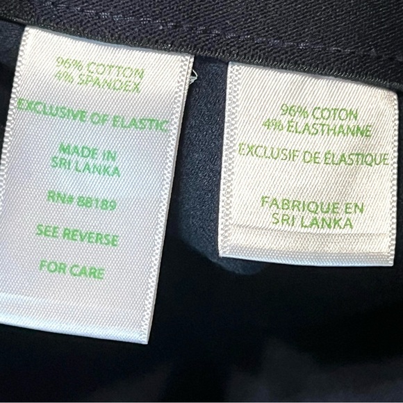 Lilly Pulitzer Midnight Navy Pull On Travel Stretch Cotton CasualPants Women’s 2 - Picture 11 of 13